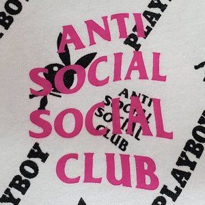 Super Rare ASSC Playboy White Label Tee